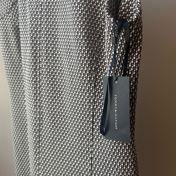 NWT Tommy Hilfiger Dress Size 4 Brown/white Jacquard Pattern - Picture 5 of 5